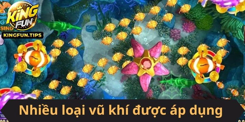 Nhiều loại vũ khí được áp dụng để làm nhiệm vụ