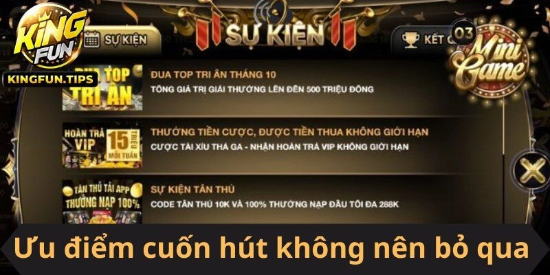 Ưu điểm cuốn hút không nên bỏ qua tại danh mục