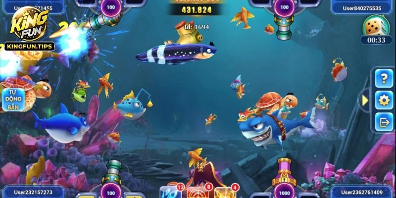 Những tính năng đặc biệt của bắn cá 3D tại Kingfun