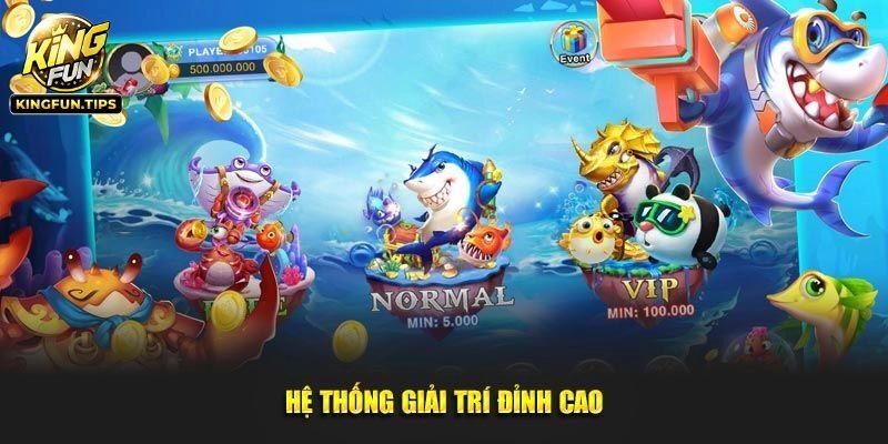 Hệ thống sinh vật biển phong phú tại bắn cá Hoàng Kim